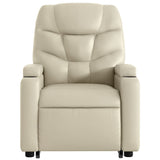Fauteuil inclinable Crème Similicuir