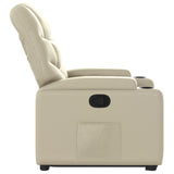 Fauteuil inclinable Crème Similicuir