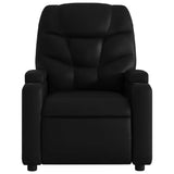 Fauteuil inclinable électrique noir similicuir
