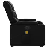 Fauteuil inclinable de massage électrique noir similicuir