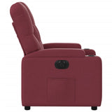 Fauteuil inclinable électrique Rouge bordeaux Tissu