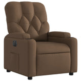 Fauteuil inclinable électrique Marron Tissu