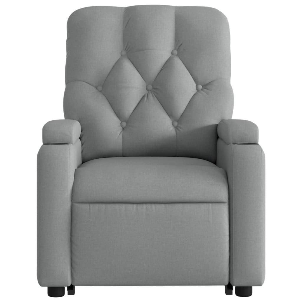 Fauteuil inclinable Gris clair Tissu