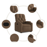 Fauteuil inclinable Marron Tissu