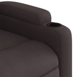 Fauteuil inclinable marron foncé tissu