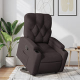 Fauteuil inclinable marron foncé tissu