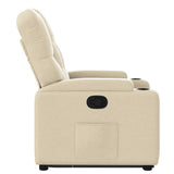 Fauteuil inclinable Crème Tissu