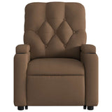 Fauteuil de massage inclinable Marron Tissu