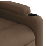 Fauteuil de massage inclinable Marron Tissu