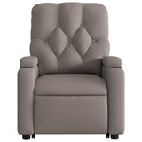 Fauteuil inclinable de massage Taupe Tissu