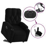 Fauteuil inclinable électrique noir tissu