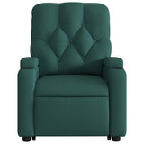 Fauteuil inclinable électrique vert foncé tissu