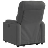 Fauteuil inclinable de massage électrique Gris foncé Tissu