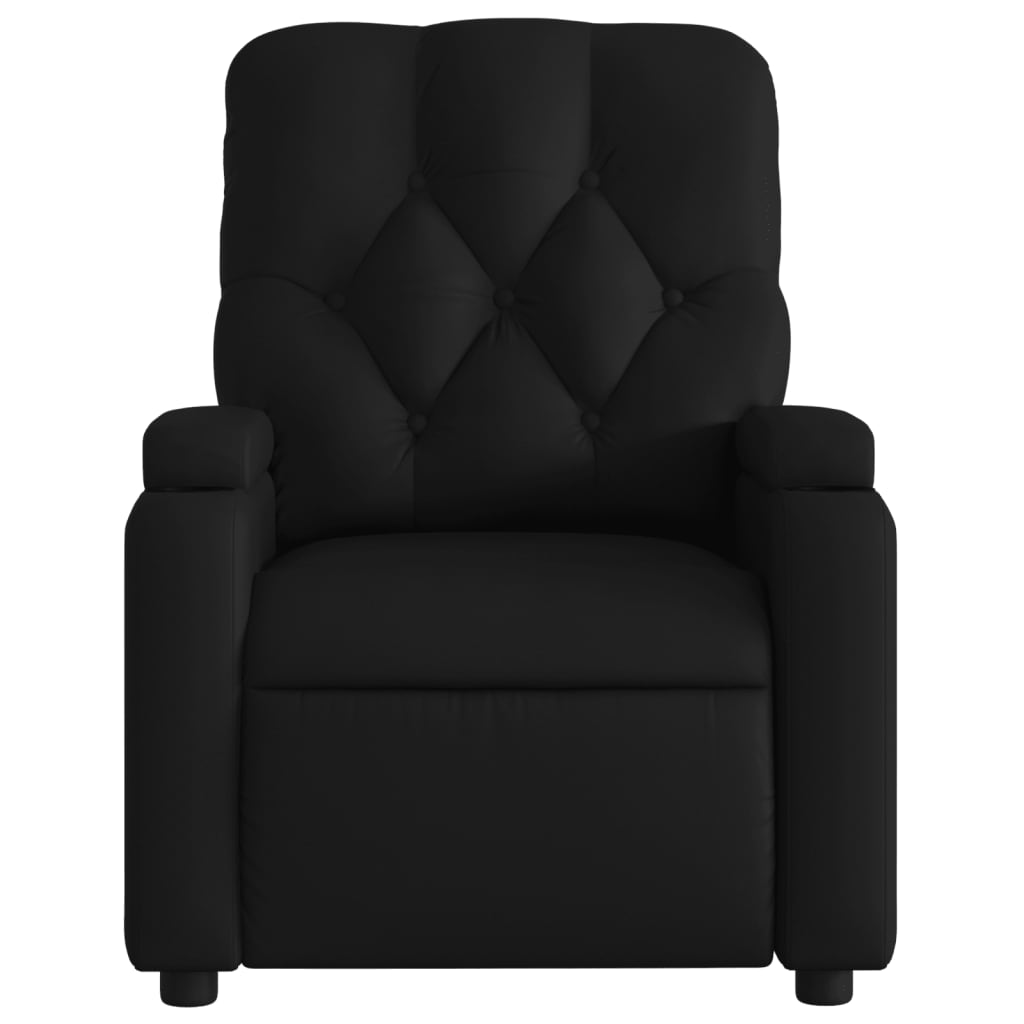 Fauteuil inclinable électrique Noir Similicuir