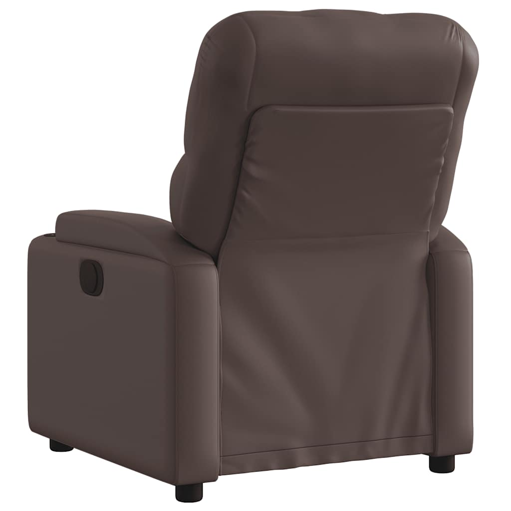 Fauteuil inclinable électrique Marron Similicuir