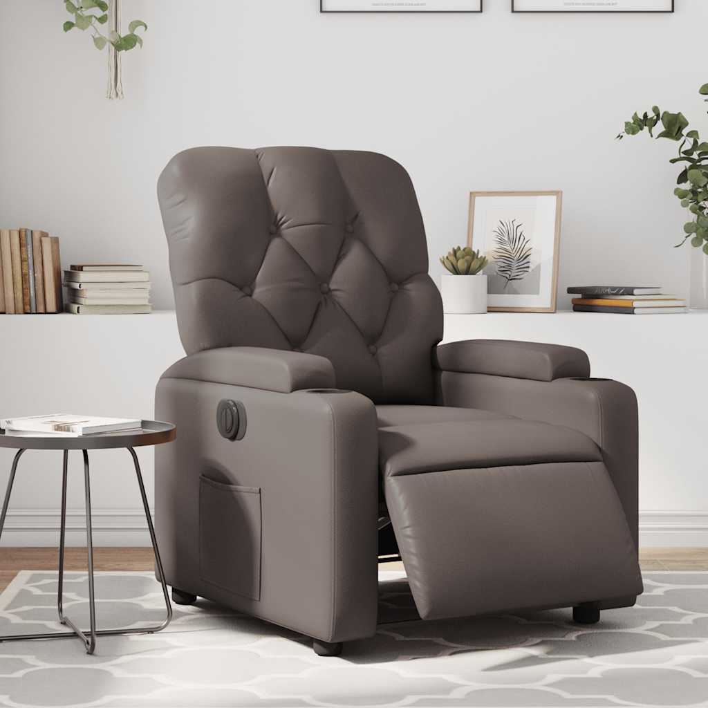 Fauteuil inclinable électrique Marron Similicuir