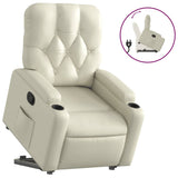 Fauteuil inclinable Crème Similicuir