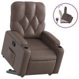 Fauteuil inclinable marron similicuir
