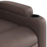 Fauteuil inclinable marron similicuir
