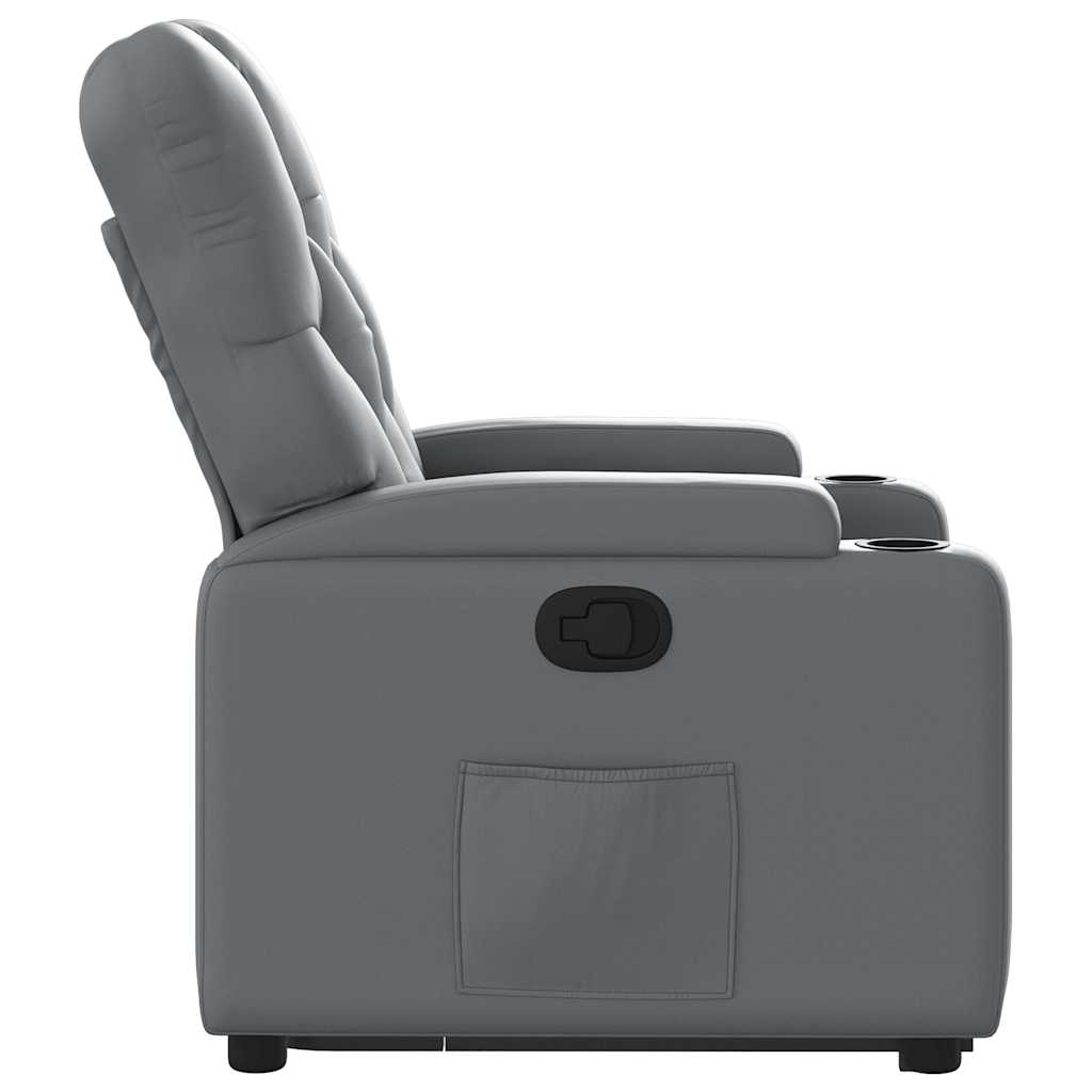 Fauteuil inclinable Gris Similicuir