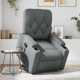 Fauteuil inclinable de massage Gris Similicuir