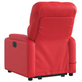 Fauteuil inclinable de massage Rouge Similicuir