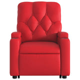 Fauteuil inclinable de massage Rouge Similicuir