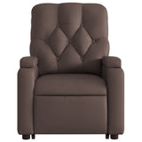 Fauteuil inclinable électrique marron similicuir