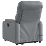 Fauteuil inclinable de massage électrique gris similicuir