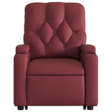 Fauteuil inclinable de massage électrique rouge bordeaux