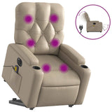 Fauteuil inclinable de massage électrique cappuccino similicuir