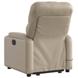 Fauteuil inclinable de massage électrique cappuccino similicuir