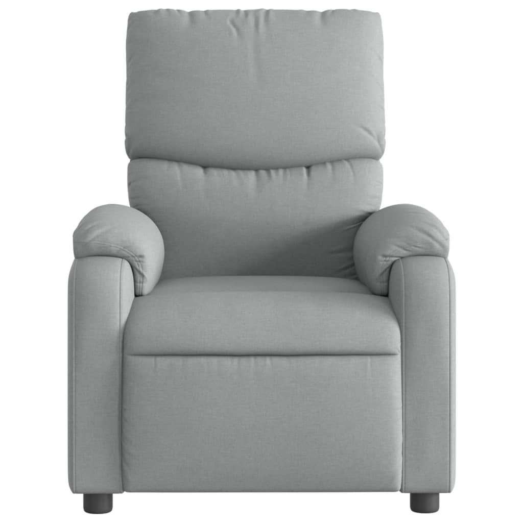 Fauteuil inclinable électrique Gris clair Tissu