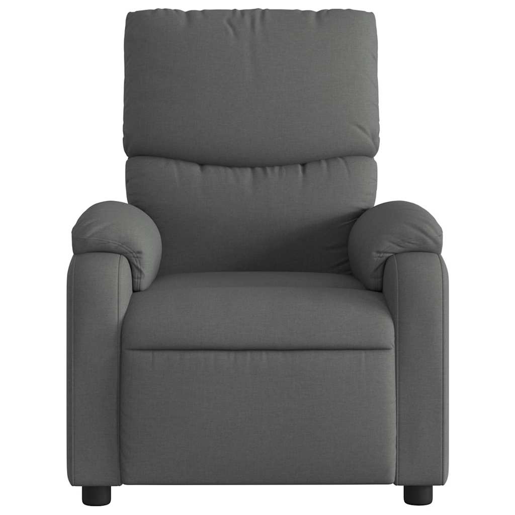 Fauteuil inclinable électrique Gris foncé Tissu