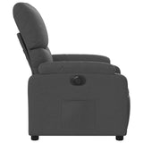 Fauteuil inclinable électrique Gris foncé Tissu