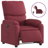 Fauteuil inclinable électrique Rouge bordeaux Tissu