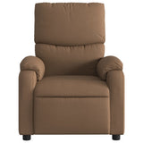 Fauteuil inclinable électrique Marron Tissu