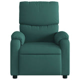 Fauteuil inclinable électrique Vert foncé Tissu