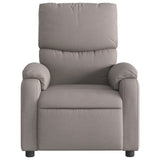 Fauteuil inclinable électrique Taupe Tissu