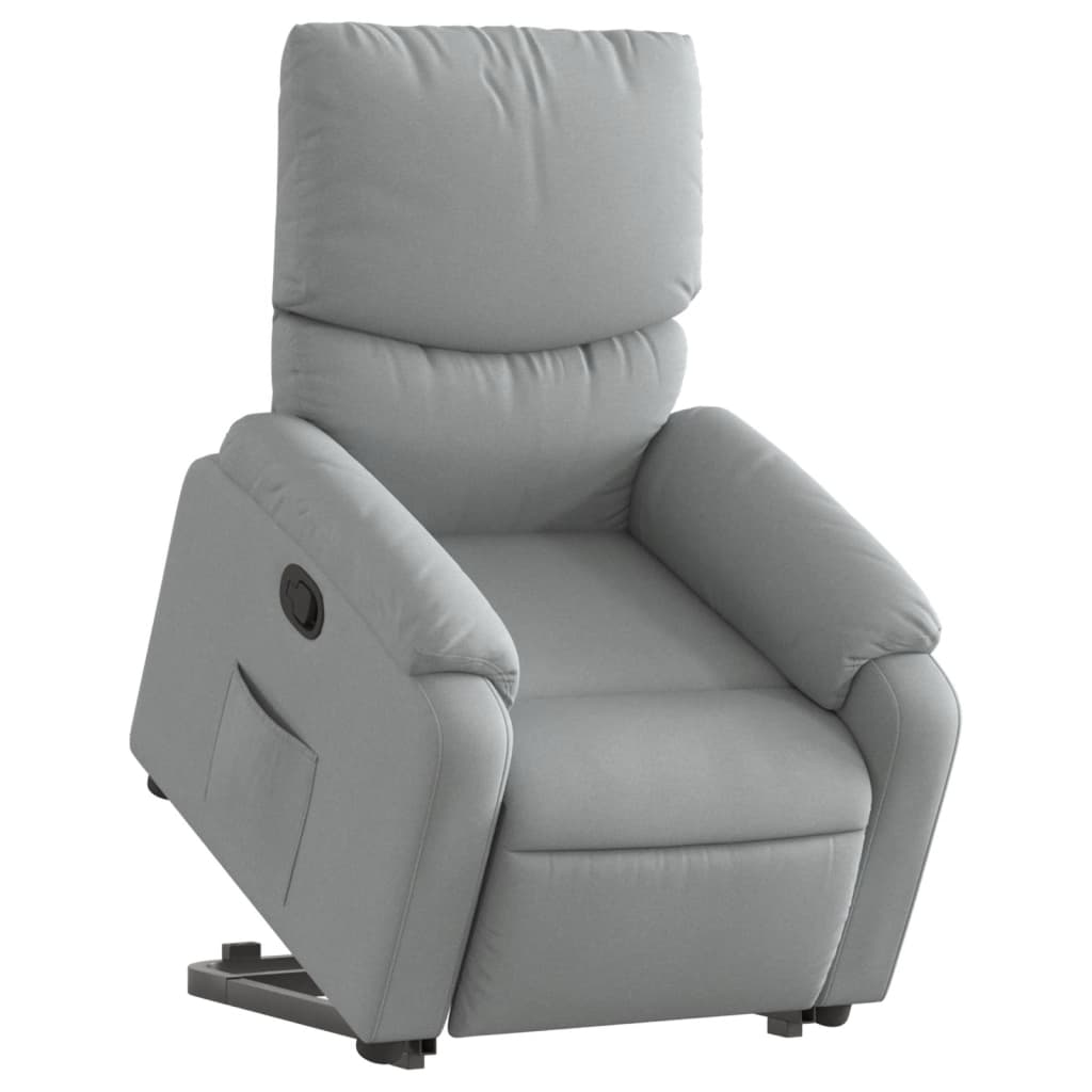 Fauteuil inclinable Gris clair Tissu