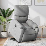 Fauteuil inclinable Gris clair Tissu