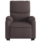 Fauteuil inclinable marron foncé tissu