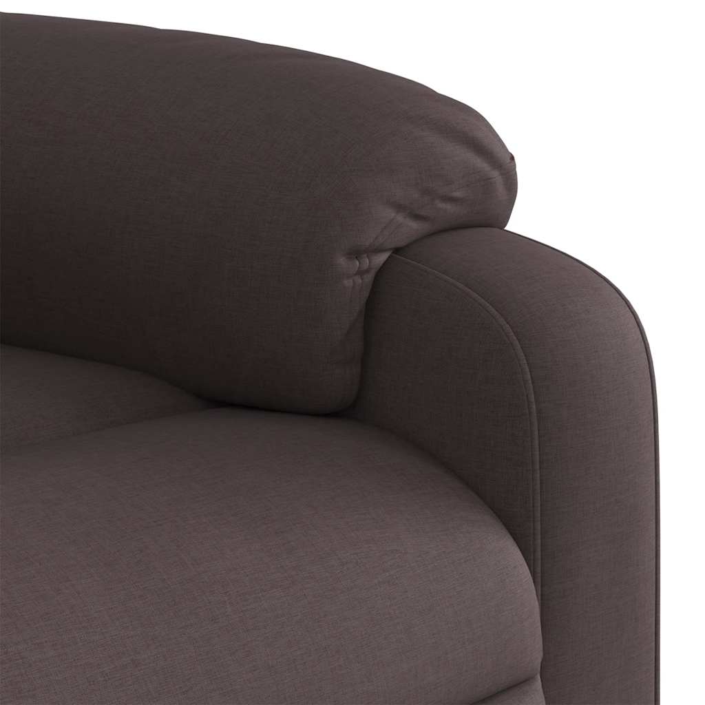 Fauteuil inclinable marron foncé tissu