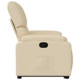 Fauteuil inclinable Crème Tissu