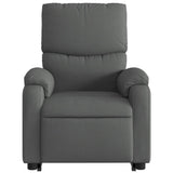 Fauteuil de massage inclinable Gris foncé Tissu