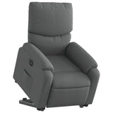 Fauteuil inclinable électrique gris foncé tissu