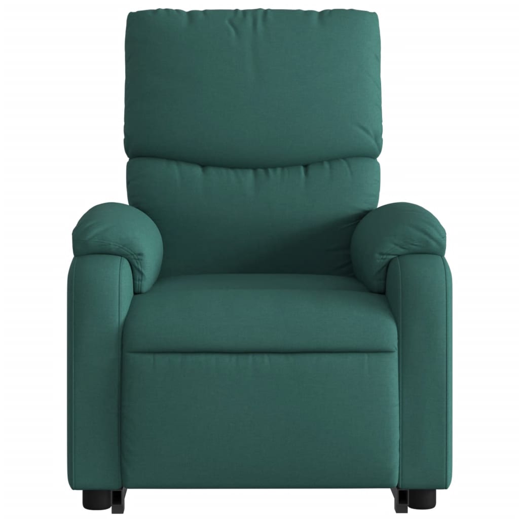 Fauteuil inclinable électrique vert foncé tissu
