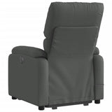 Fauteuil inclinable de massage électrique Gris foncé Tissu