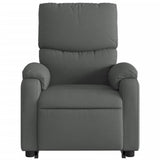 Fauteuil inclinable de massage électrique Gris foncé Tissu