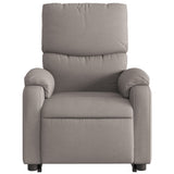 Fauteuil inclinable de massage électrique Taupe Tissu